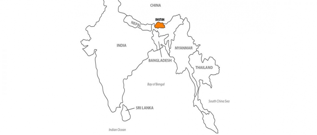 bhutan map